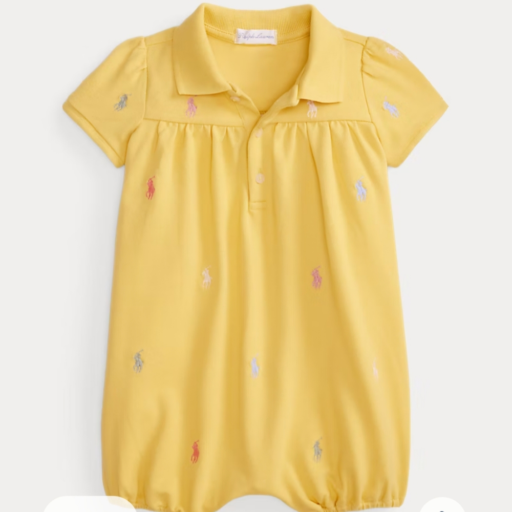 Polo by Ralph Lauren Yellow Kids One Piece